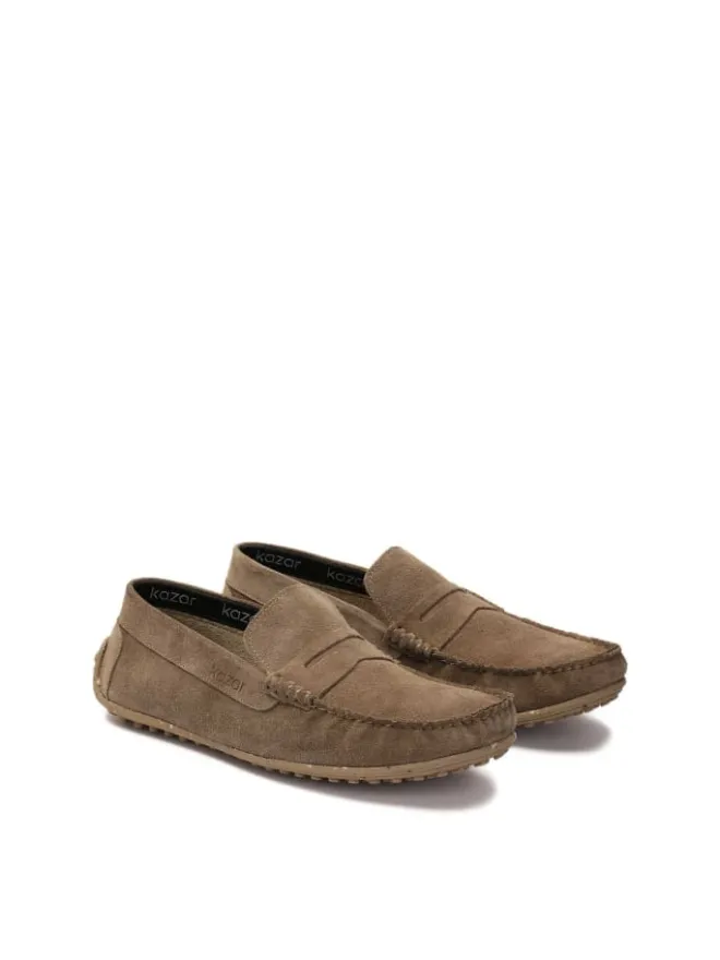 Kazar Halbschuhe^Mokassins in Taupe