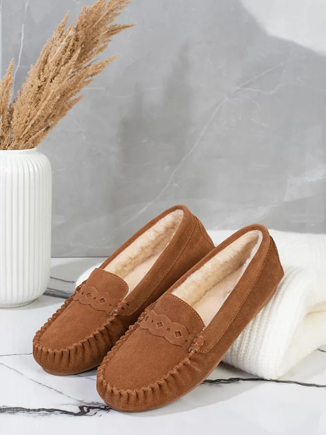Gooce Halbschuhe^Mokassins "Malika" in Hellbraun