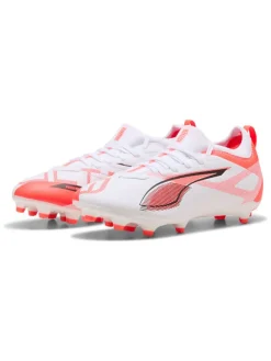Nocken-Fußballschuhe "ULTRA 5 MATCH FG/AG" in Weiß/ Rot>Puma