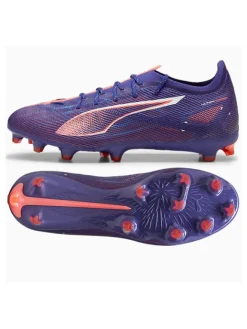 Puma Sportschuhe^Nocken-Fußballschuhe "Ultra 5 Pro" in Dunkelblau/ Rosa