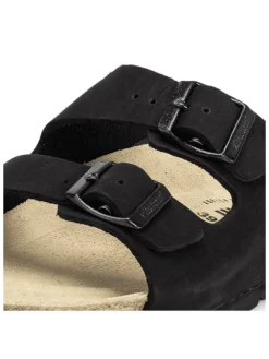 Nubukleder Pantoletten in nero><noscript><img width=
