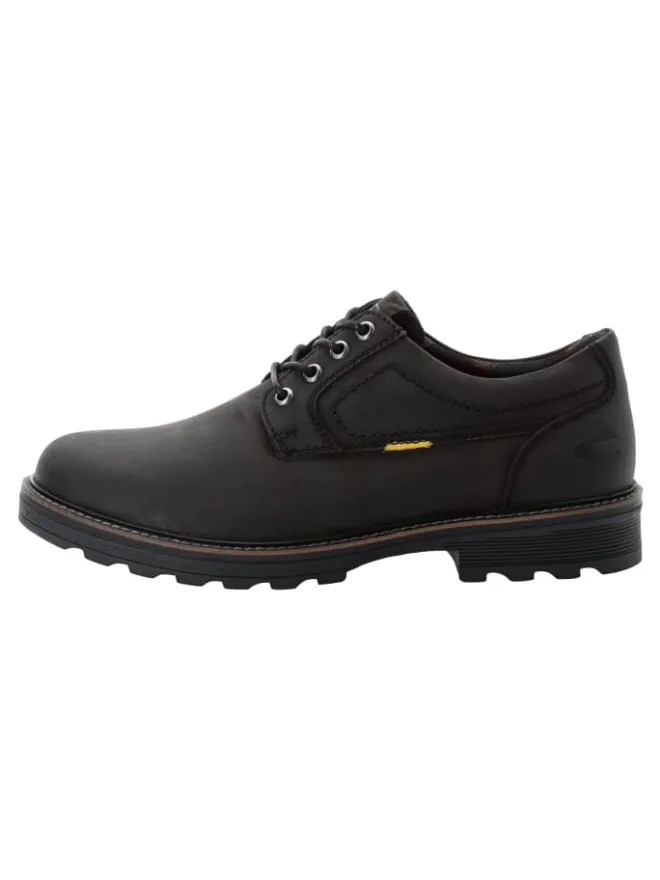 Camel Active Schnürschuhe^Oxford Schnürschuhe aus echtem Leder in Schwarz