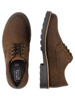 Oxford Schnürschuhe aus echtem Leder in Braun>Camel Active New
