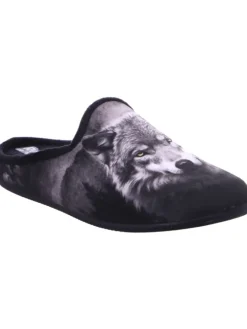 Pantoffel in grau><noscript><img width=