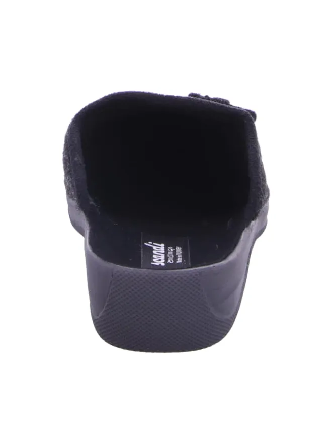 Scandi Hausschuhe^Pantoffel in schwarz