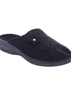 Scandi Hausschuhe^Pantoffel in schwarz