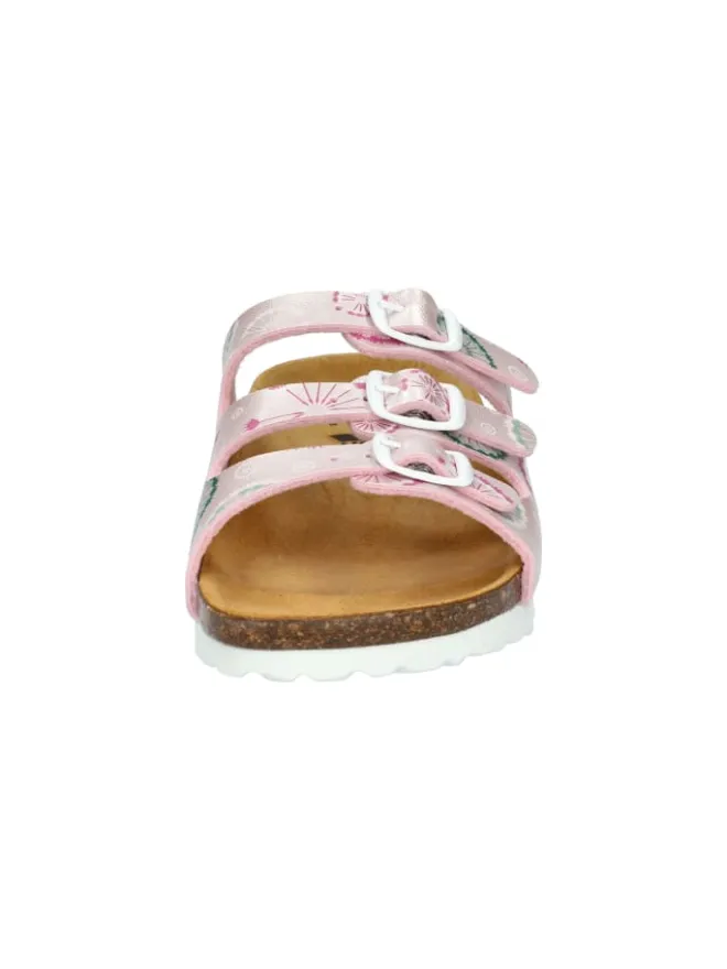 Pantolette "Bioline Flower Kids" in Rosa>Lico Best