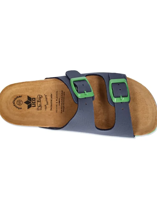 Lico Clogs & Pantoletten·Pantoletten^Pantolette "Bioline Kids" in Blau