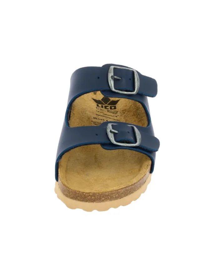 Lico Clogs & Pantoletten·Pantoletten^Pantolette "Bioline Kids" in Blau