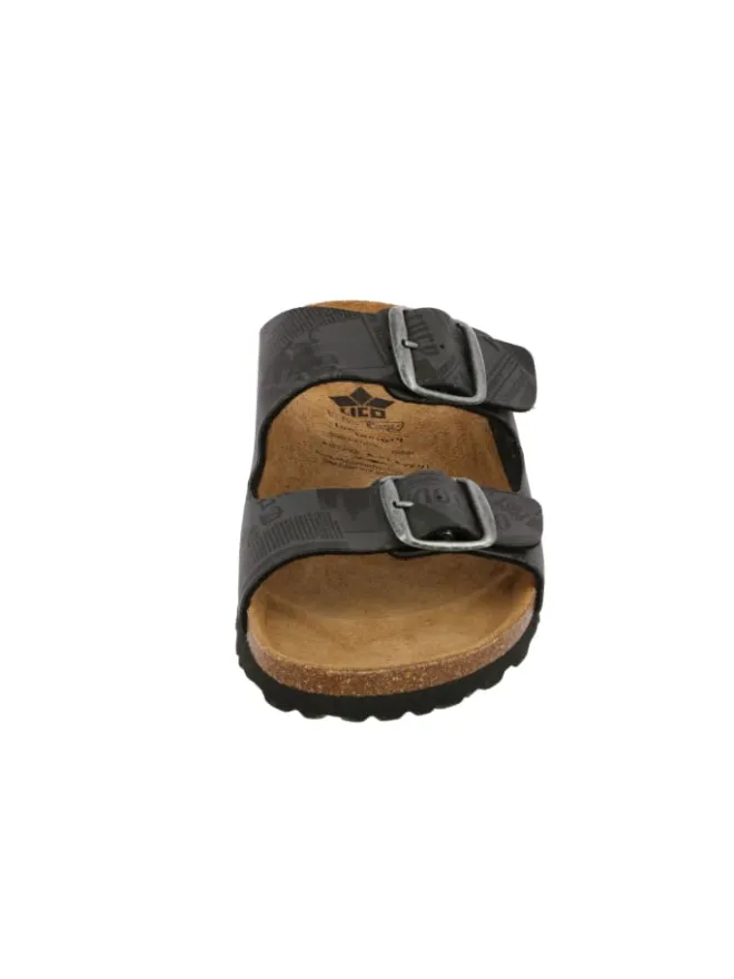 Pantolette "Bioline Print" in Schwarz>Lico Outlet