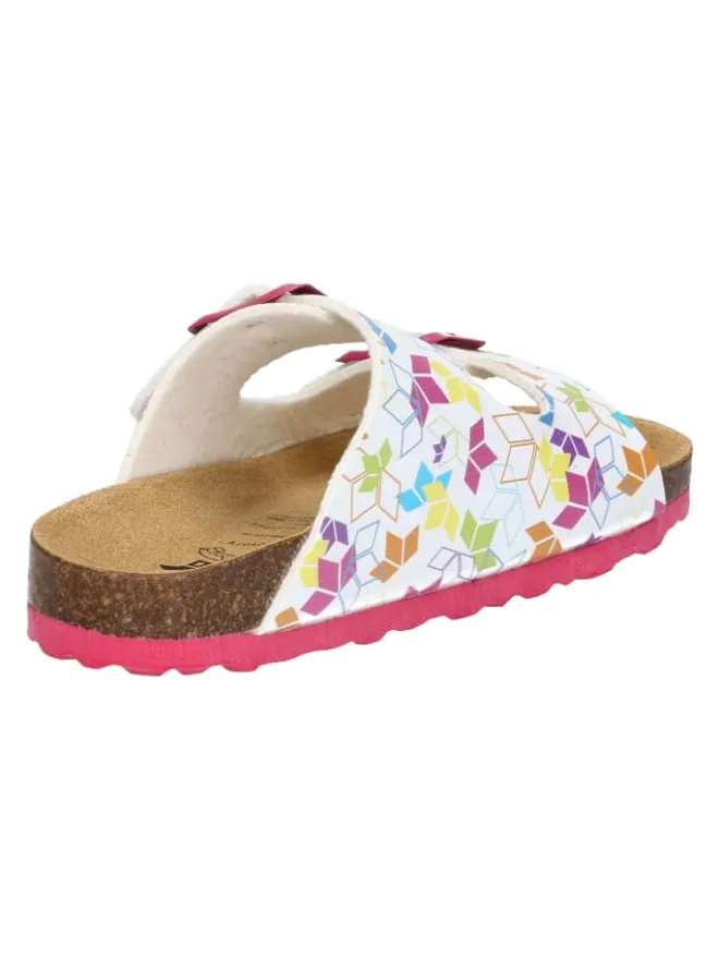 Lico Clogs & Pantoletten·Pantoletten^Pantolette "Bioline Rocky" in Weiß