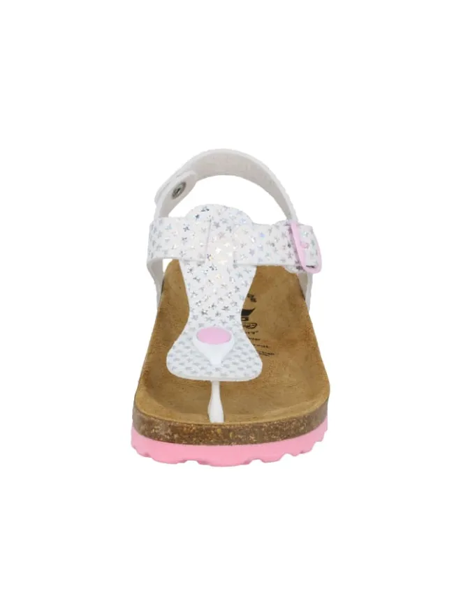 Lico Clogs & Pantoletten·Pantoletten^Pantolette "Bioline starprint" in Weiß