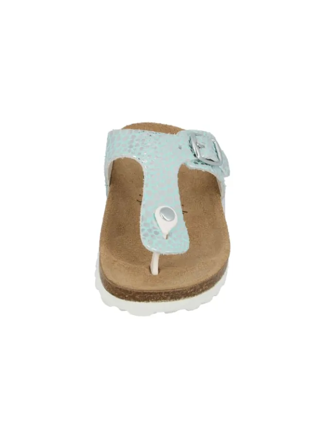 Lico Clogs & Pantoletten·Pantoletten^Pantolette "Bioline Stone Kids" in Blau