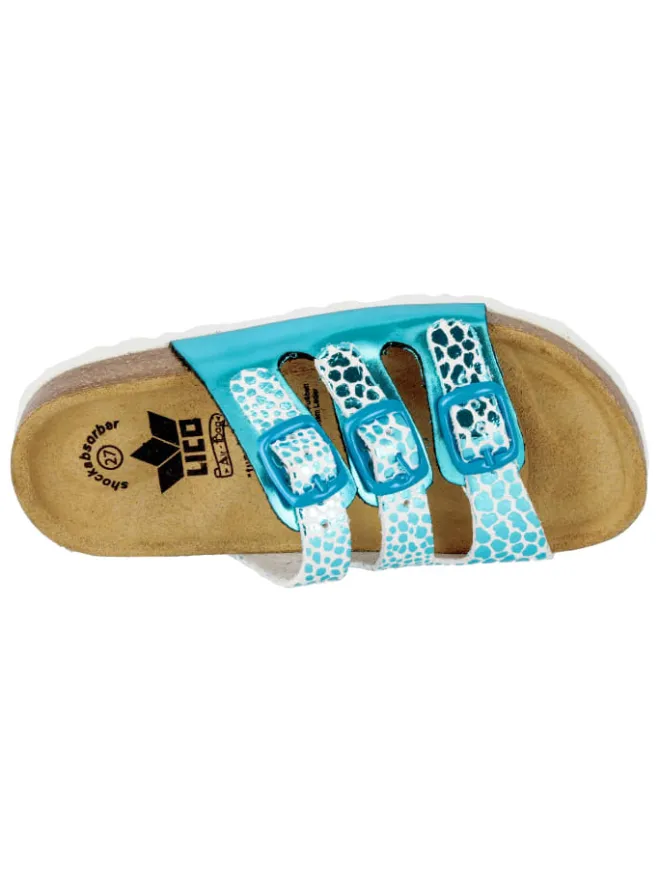 Lico Clogs & Pantoletten·Pantoletten^Pantolette "Bioline Trendy" in Blau