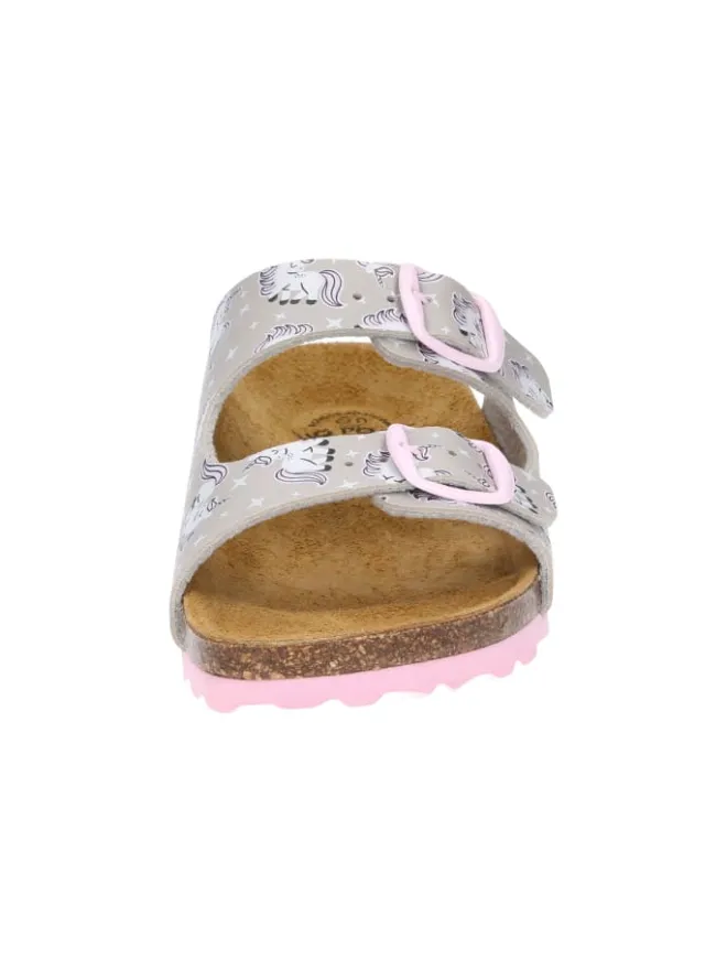Pantolette "Bioline Unicorn" in Grau>Lico New