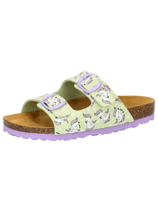 Lico Clogs & Pantoletten·Pantoletten^Pantolette "Bioline Unicorn" in Grün
