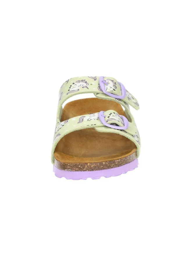 Lico Clogs & Pantoletten·Pantoletten^Pantolette "Bioline Unicorn" in Grün