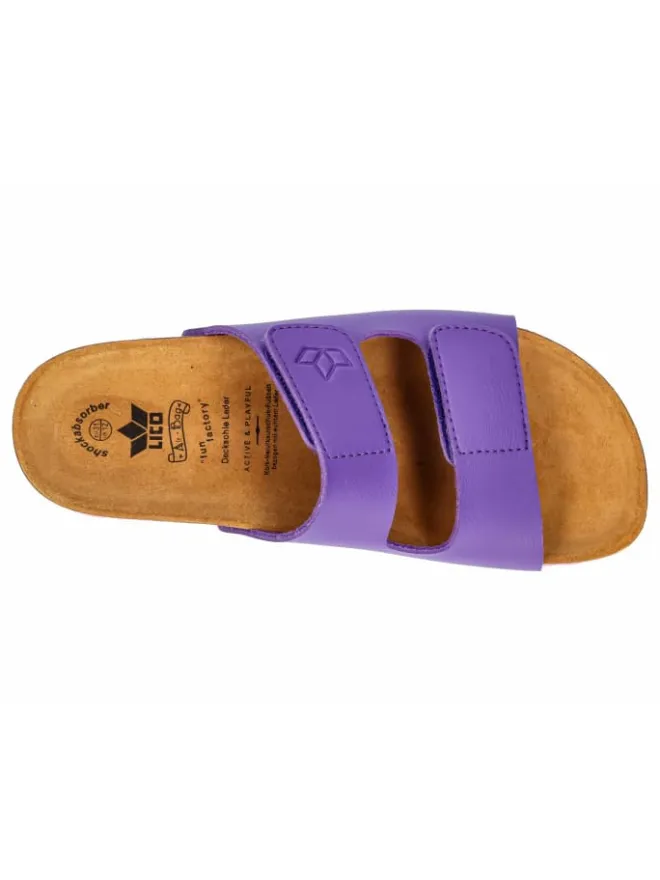 Pantolette "Bioline Velcro Kids" in Lila>Lico Best