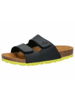Pantolette "Bioline Velcro Kids" in Schwarz>Lico