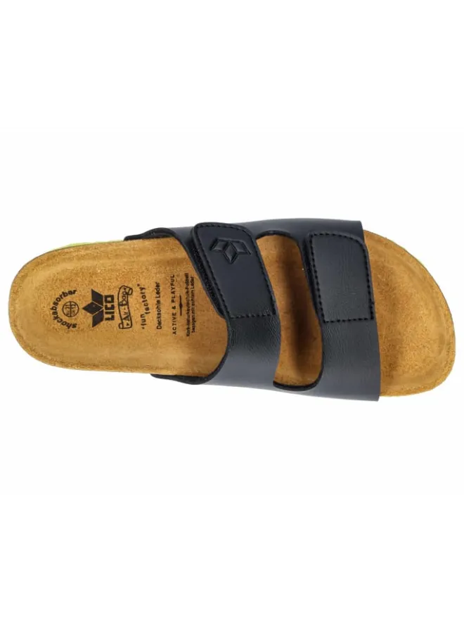 Pantolette "Bioline Velcro Kids" in Schwarz>Lico