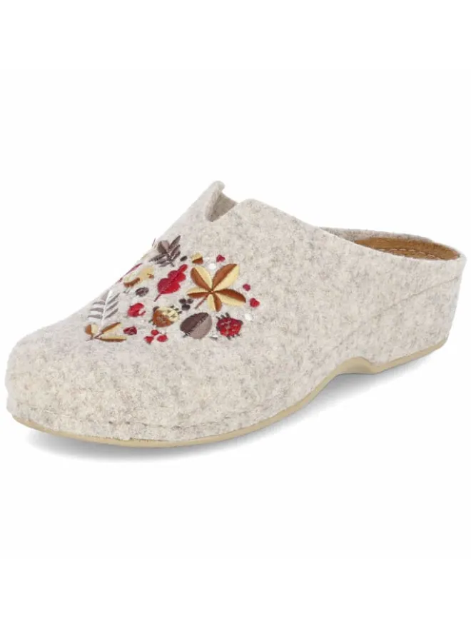 Kaerlek Hausschuhe^Pantolette in beige