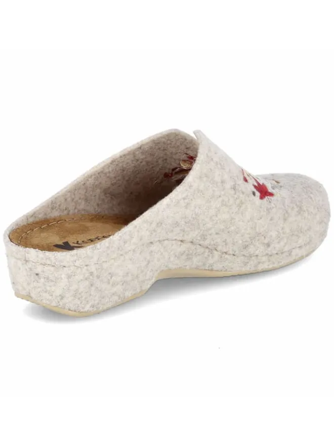 Kaerlek Hausschuhe^Pantolette in beige