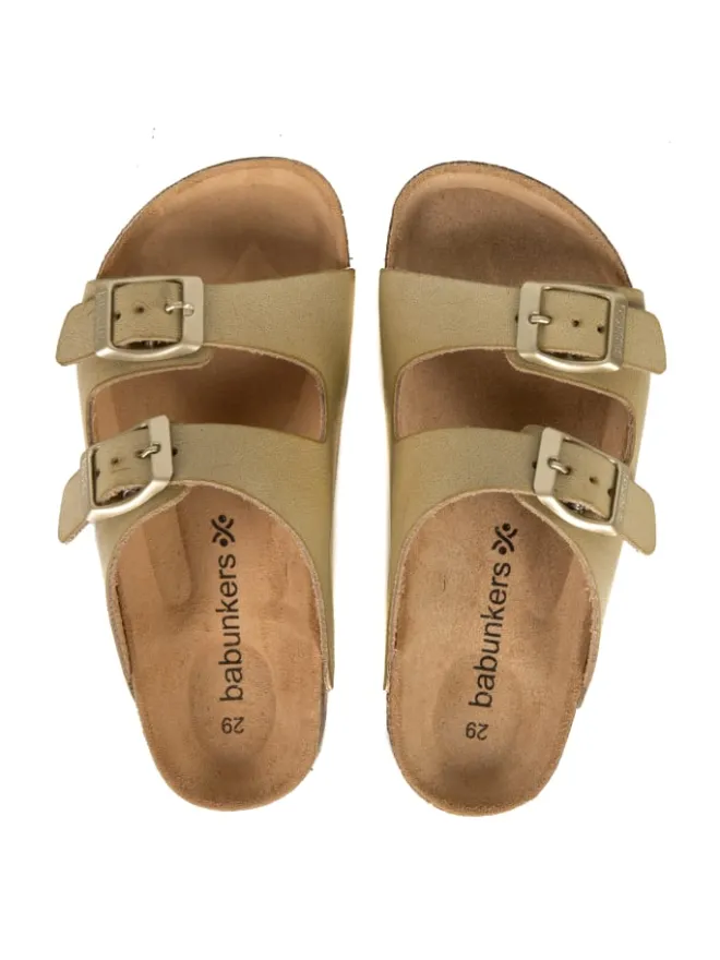 Pantoletten in beige>babunkers Hot