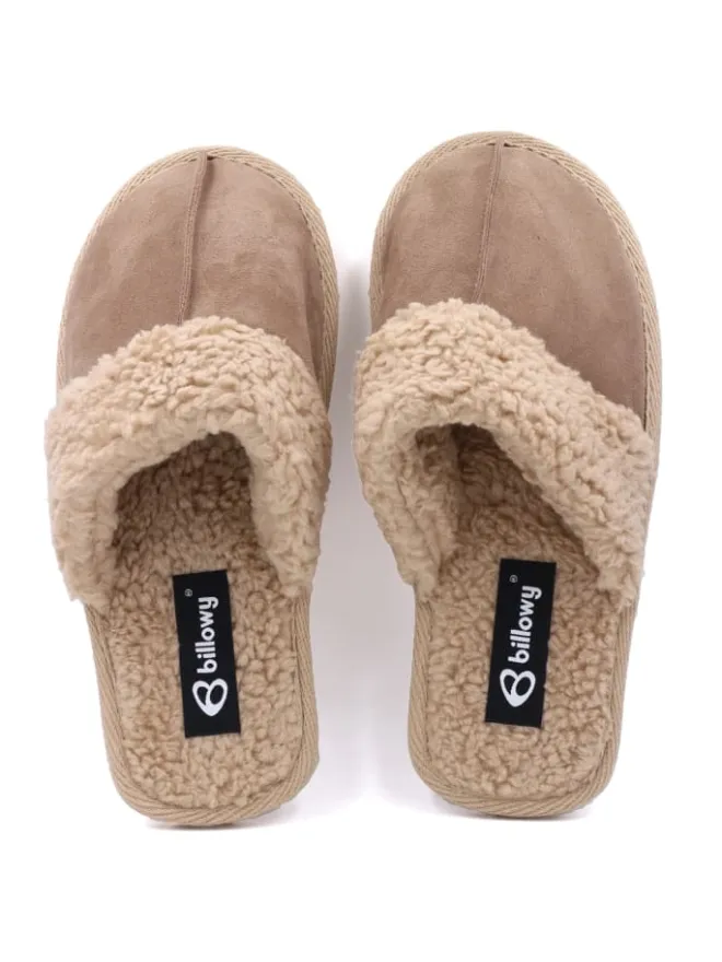 Pantoletten in beige>billowy