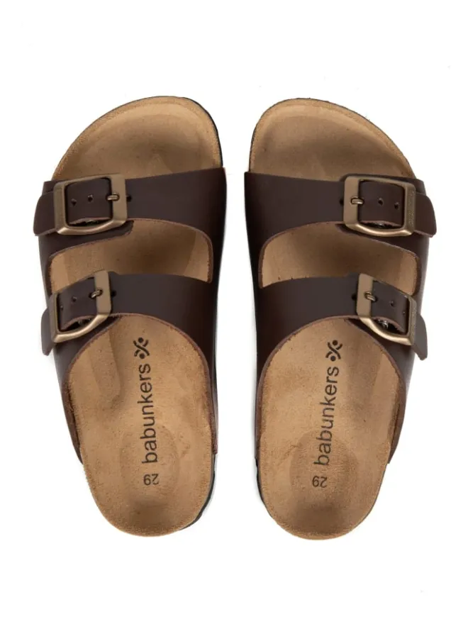 babunkers Clogs & Pantoletten·Pantoletten^Pantoletten in braun