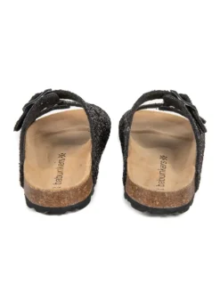 babunkers Clogs & Pantoletten·Pantoletten^Pantoletten in schwarz