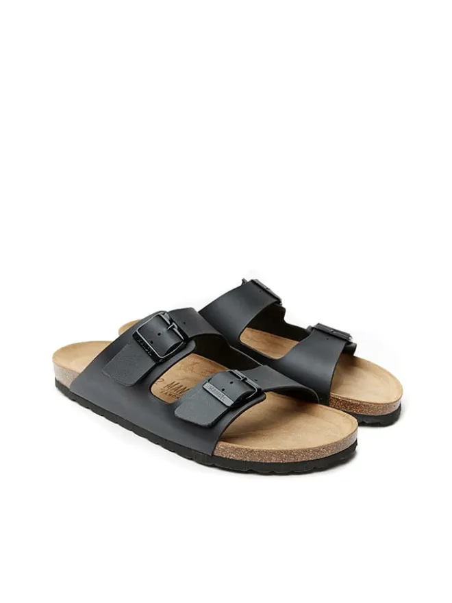 Mandel Hausschuhe|Sandalen & Pantoletten^Pantoletten "Alberto" in Schwarz
