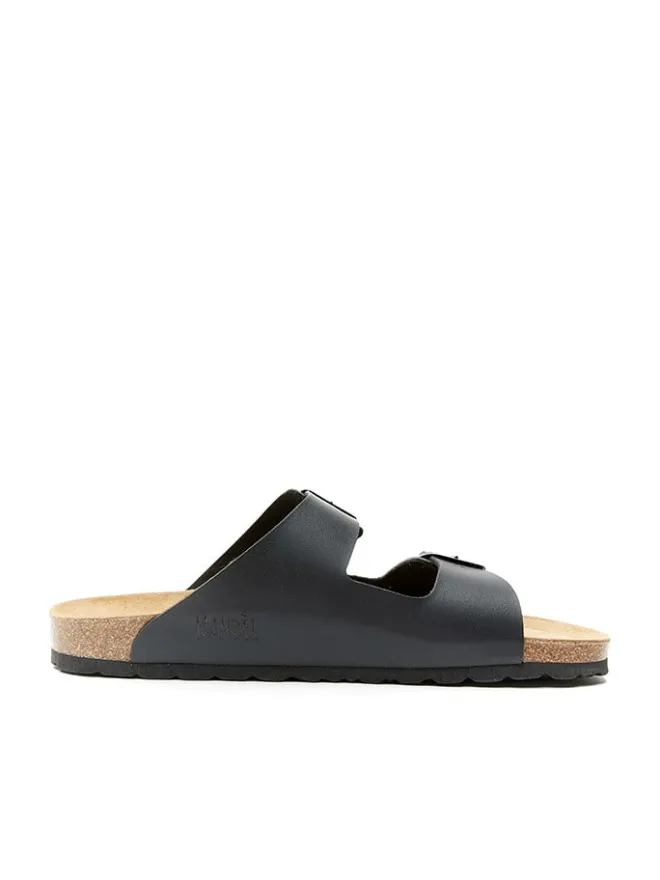 Mandel Hausschuhe|Sandalen & Pantoletten^Pantoletten "Alberto" in Schwarz