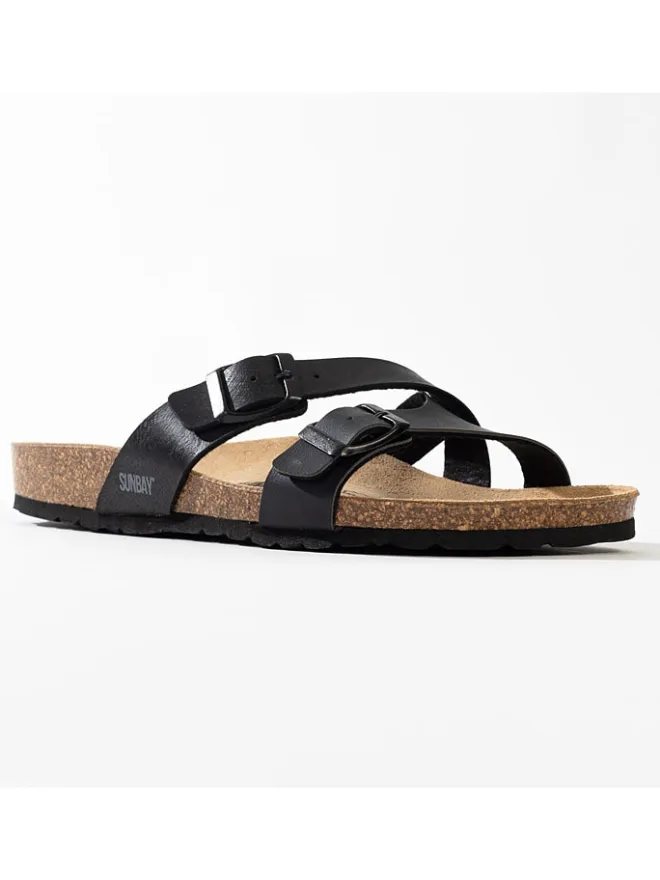 Sunbay Clogs & Pantoletten^Pantoletten "Bambou" in Schwarz