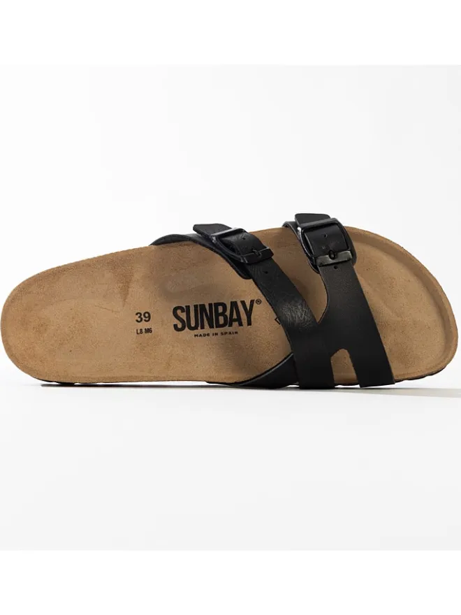 Sunbay Clogs & Pantoletten^Pantoletten "Bambou" in Schwarz