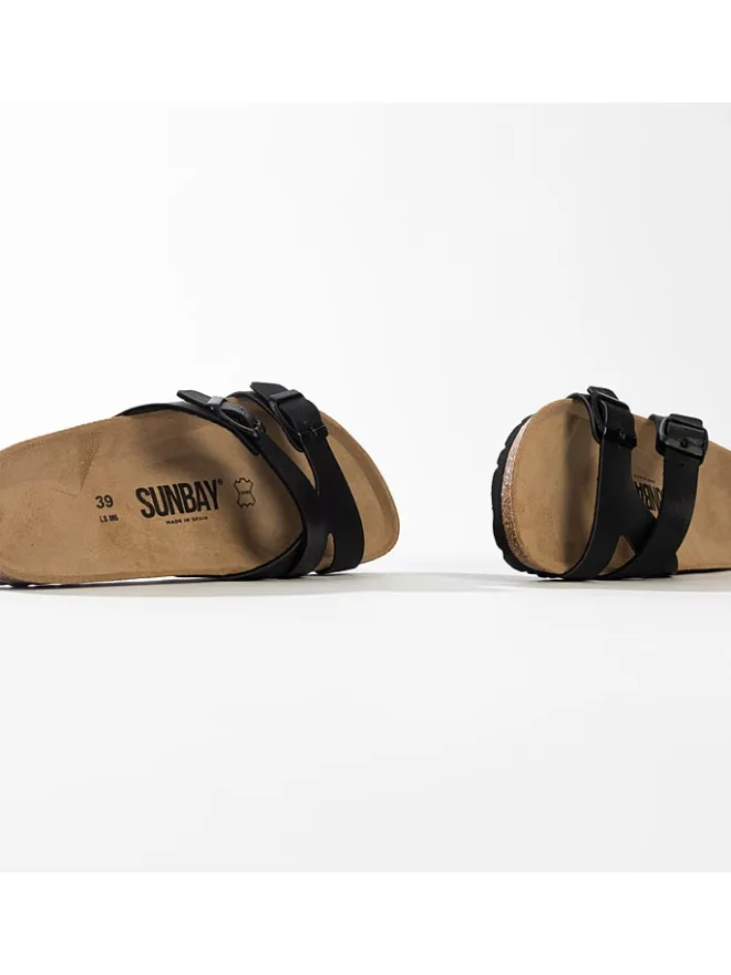 Sunbay Clogs & Pantoletten^Pantoletten "Bambou" in Schwarz