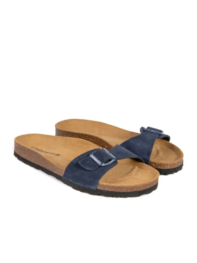 Pantoletten BARTON in blau>babunkers Outlet