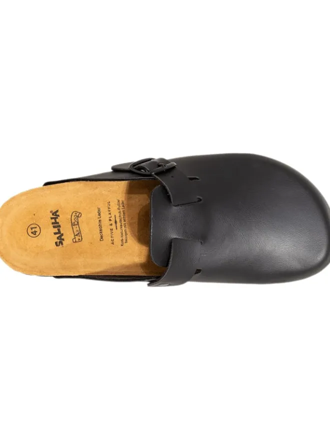 Pantoletten Bioline-Pantolette in schwarz>SALIHA Clearance