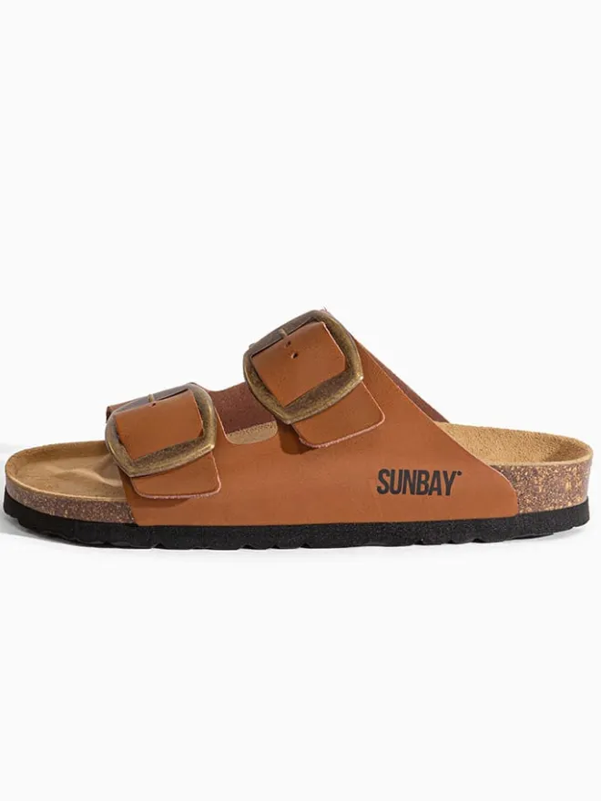 Sunbay Clogs & Pantoletten^Pantoletten "Calen" in Braun