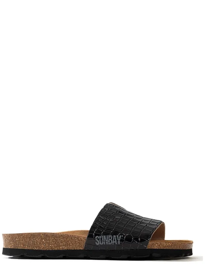 Sunbay Clogs & Pantoletten^Pantoletten "Djeelia" in Schwarz