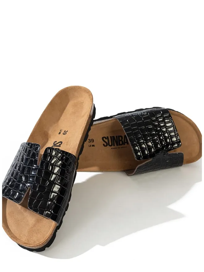 Sunbay Clogs & Pantoletten^Pantoletten "Djeelia" in Schwarz