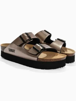 Sunbay Clogs & Pantoletten^Pantoletten "Edelweiß" in Gold