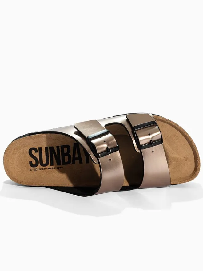Sunbay Clogs & Pantoletten^Pantoletten "Edelweiß" in Gold