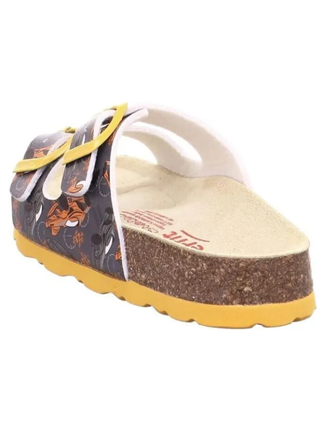 Pantoletten in Anthrazit/ Orange>superfit Discount