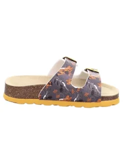 Pantoletten in Anthrazit/ Orange><noscript><img width=