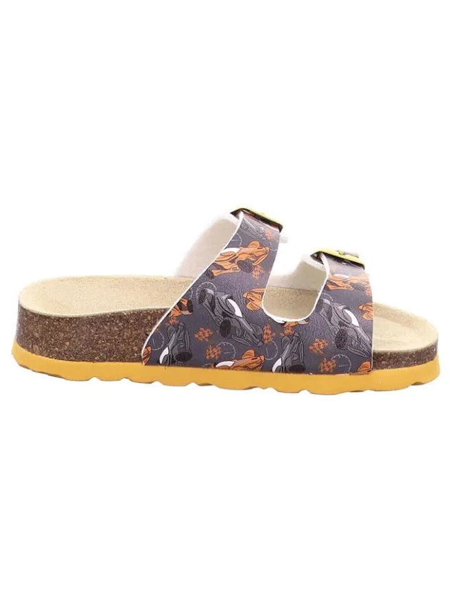 Pantoletten in Anthrazit/ Orange>superfit Discount