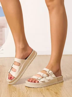Sixth Sens Clogs & Pantoletten^Pantoletten in Beige