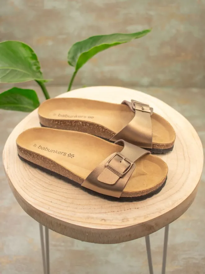 BABUNKERS Family Clogs & Pantoletten^Pantoletten in Braun