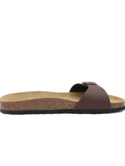 Pantoletten in Braun>billowy