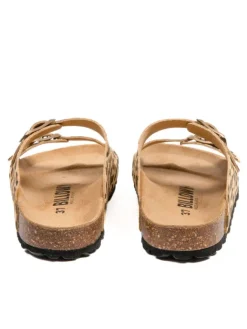 Pantoletten in Braun/ Beige><noscript><img width=