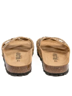 Pantoletten in Braun/ Beige><noscript><img width=